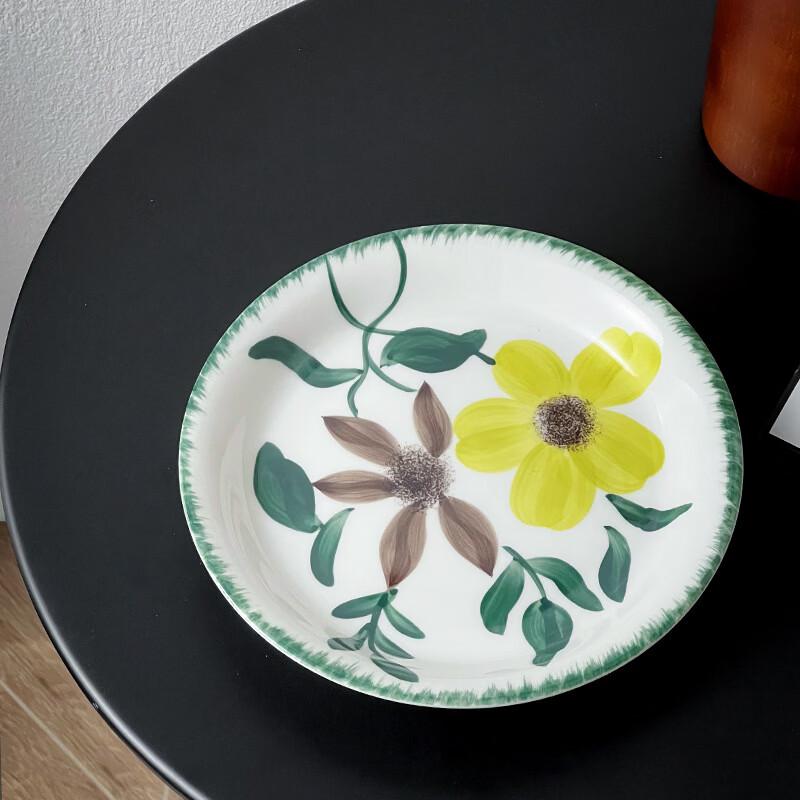 Ru Han Vintage Ceramic Divided Serving Plate