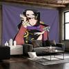 One Piece Boa Hancock Wall Tapestry Aesthetic Wall Hanging Printed Fabric Blanket Decorative Tapestries For Bedroom Living Room Home Decor