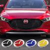 1 Stück 104mm 140mm Auto Front-/Heckklappen-Emblem Hauben-Kofferraum-Emblem Logo Aufkleber Zubehör für Mazda 3 5 6 7 8 CX-3 CX-5 CX-4 CX-7