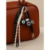 Cross-border hot-selling leather five-pointed star bag pendant camera baseball football DIY bag pendant keychain