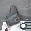 A new fashionable and versatile single-shoulder crossbody bag made of top-grain cowhide genuine leather, featuring a high-end and niche design