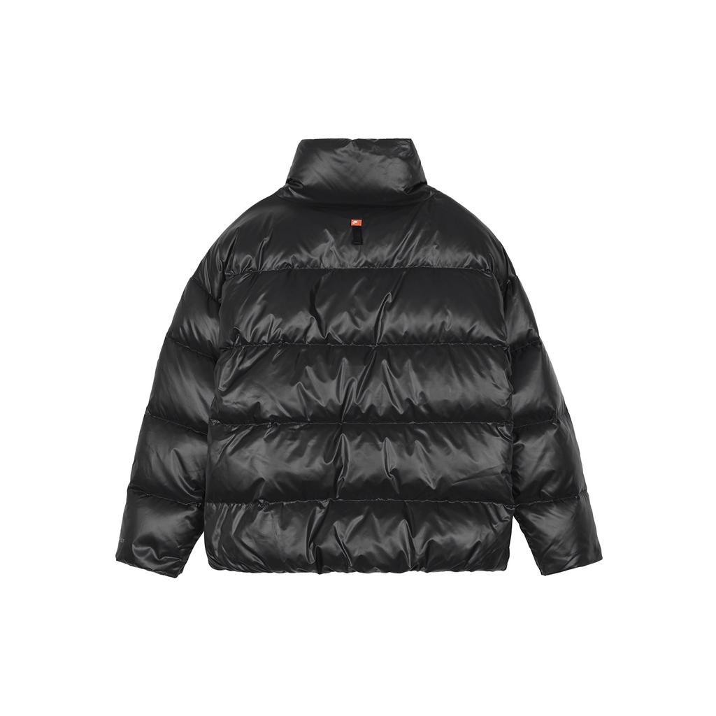 Nike Down Jackets Women's Black Stand Collar Moderate Puffer Jacket DV0555-010