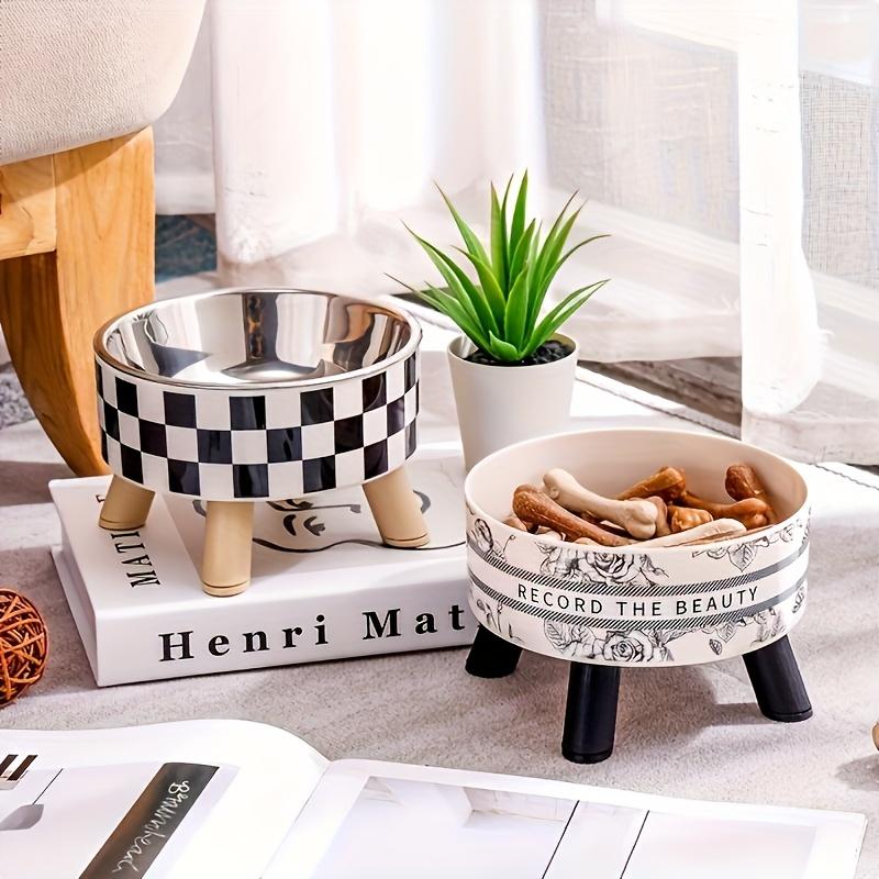 Pet Bowl Spill-Proof Stainless Steel Raised Pet Bowl | Cat Water and Food Dish for Small Pets, Suitable for Dogs,Cats