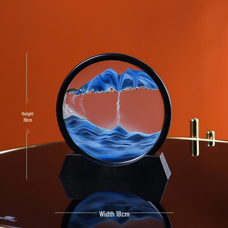 Kreative 3D Treibsand-Sanduhr: Flüssige Bewegung Desktop-Dekor & Einzigartiges Geschenk