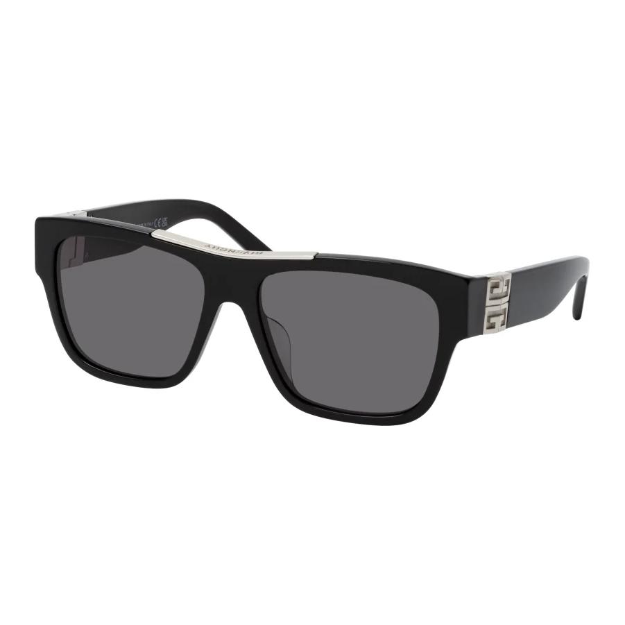 

GIVENCHY Temple logo square sunglasses women s black 58 чёрный