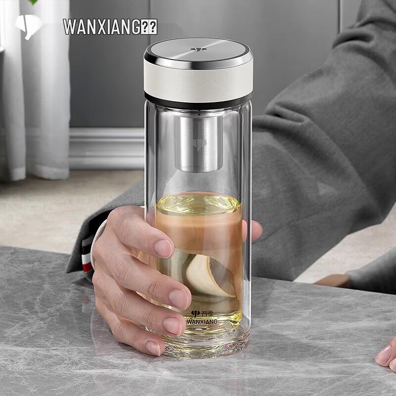 

WANXIANG Double Wall Insulated Glass Tumbler