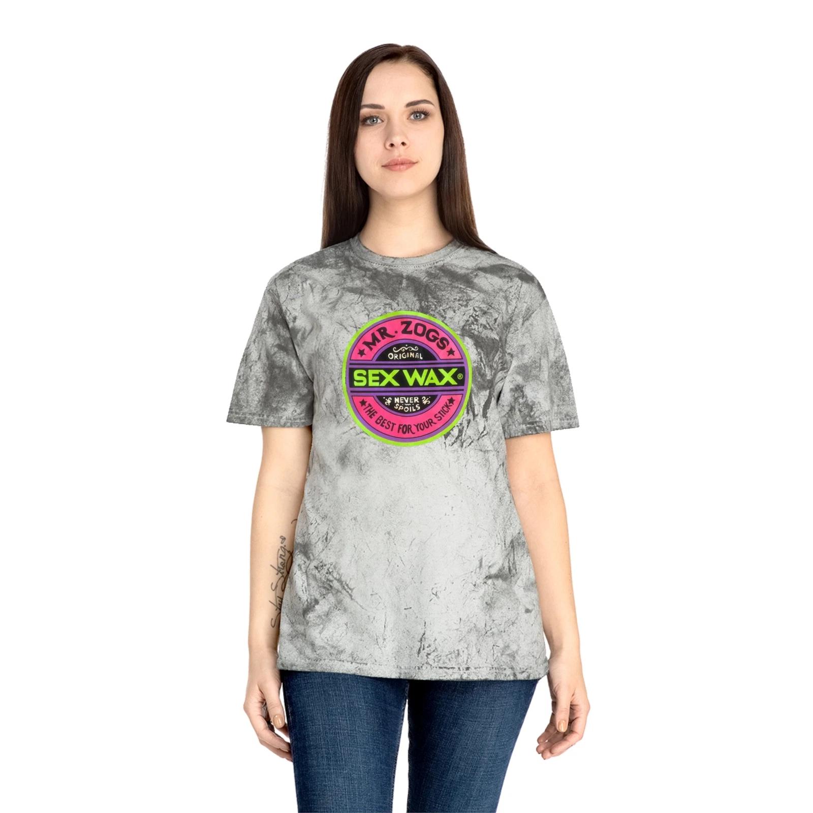 Mr. Zog s Sex Wax Outlaw Surf Color Blast T-Shirt Pink Neon Logo 4XL