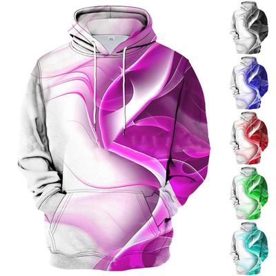 Loses bedrucktes Kapuzen-Sweatshirt für Herren, lässiges modisches Sport-Sweatshirt für Herren
