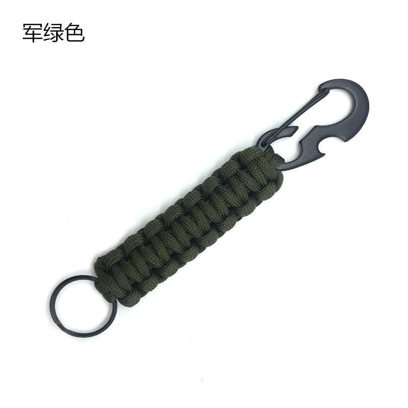 Outdoor Umbrella Rope Weaving Belt Bottle Opener Keychain