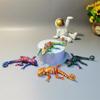 Multi-Color 3D Printed Chameleon Toy Ornaments - Colorful Animal Doll for Christmas & Children's Day