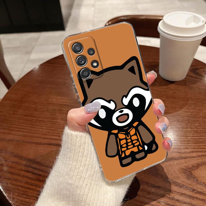 Cartoon Marvel Groot Ironman Clear Case For Samsung Galaxy A57 A37 A56 5G A36 Case A55 A54 A35 A26 A07 A17 A16 A06 A36 A15 Cover