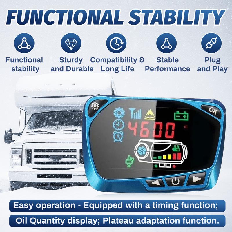 12V/24V Universal Car Heater LCD Monitor Switch + Remote Control For Air Diesel Parking Heater Red/Blue Controller