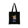 Women Shopping Bag All-match Bear Series Handbag Foldable Reusable Cloth Shopper Harajuku Style Bag Student Canvas Tote Bag