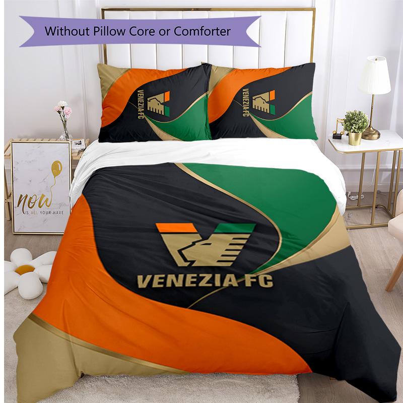 Set Lenzuola Stampato Calcio VfB Stuttgart 3 Pezzi, Comodo Set Copripiumino per Camera da Letto Amico della Pelle