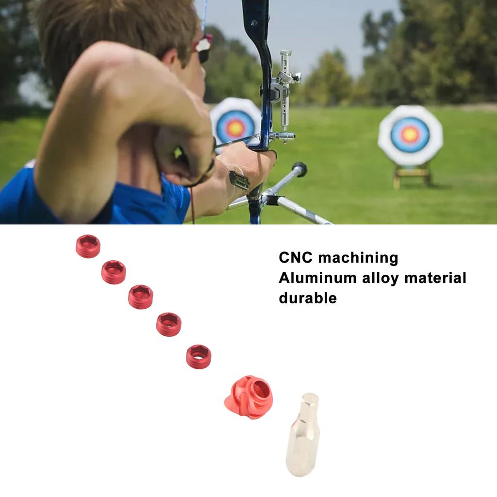 Compound Bow Peephole Set with 37 Degree Replaceable Inner Peep Sight Set