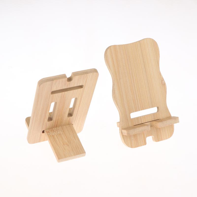 Wooden Desktop Phone Holder Desktop Lazy Mobile Phone Stand Tablet Stand Universal Multi-Functional Wooden Stand