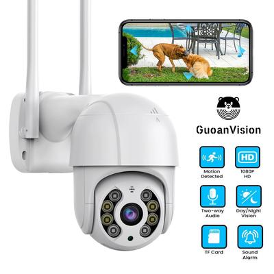 Cámara IP PTZ HD de 5MP Cámara de seguridad 5G Wifi Audio inalámbrico Exterior Impermeable IR Visión nocturna Video Cámara de vigilancia CCTV Vista a través de teléfono inteligente