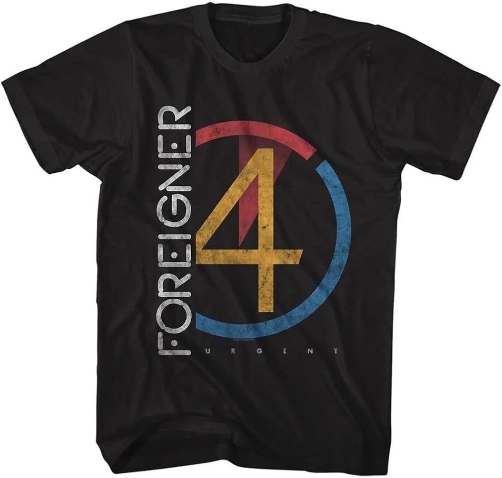 Foreigner 80s Rock Band Urgent Album Black Shirt All size S-5XL TA870 Unisex T-Shirt XXL
