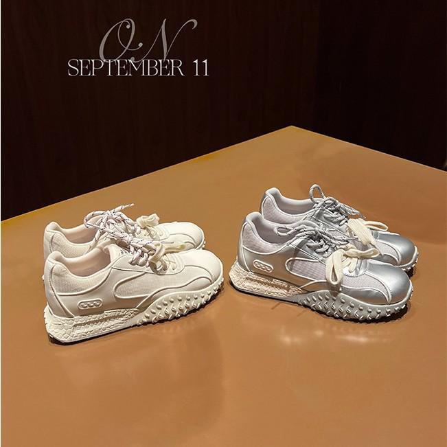 Summer and Autumn Edition~ Soft-soled Sports and Leisure Shoes for Women's 2025 Delicate Commuting Style Summer New Fashionable Thick-soled White Shoe