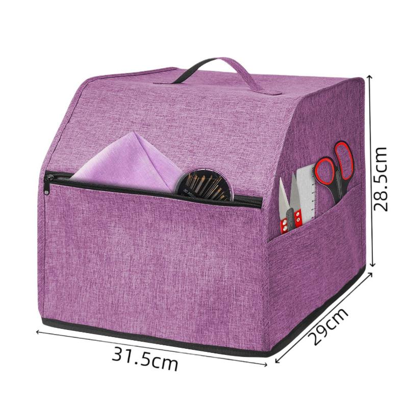 Multifunctional Serger Machine Cover with Useful Pockets for Storing Sewing Supplies