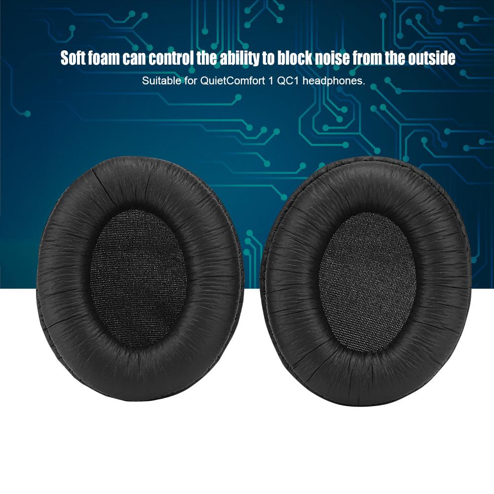 2PCS Replacement Ear Pads Soft Foam Cushion Headset Cover Case for QuietComfort 1 QC1