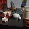 1/12 Dollhouse Simulation Teapot Teacup Kit Dollhouse Miniature Kitchen Decoration Toy Dolls House Micro Scene Photo Props