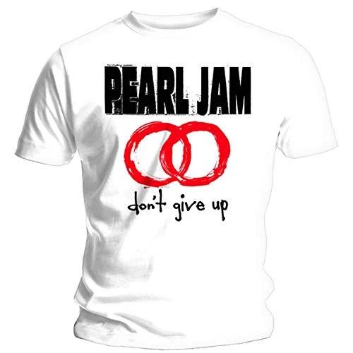 

Pearl Jam Men s Don t Give Up Slim Fit T-shirt White S