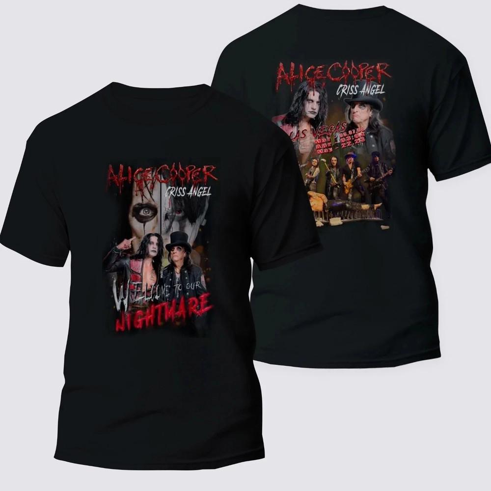 

Alice Cooper Criss Angel Tour 2026 Tee Shirt S to 5XL Unisex T-Shirt XXL