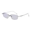 Gentle Monster Bold Series Minimalist Personality Design Titanium Alloy Square Sunglasses Unisex Sunglasses Bright-Silver SAGA02(V)