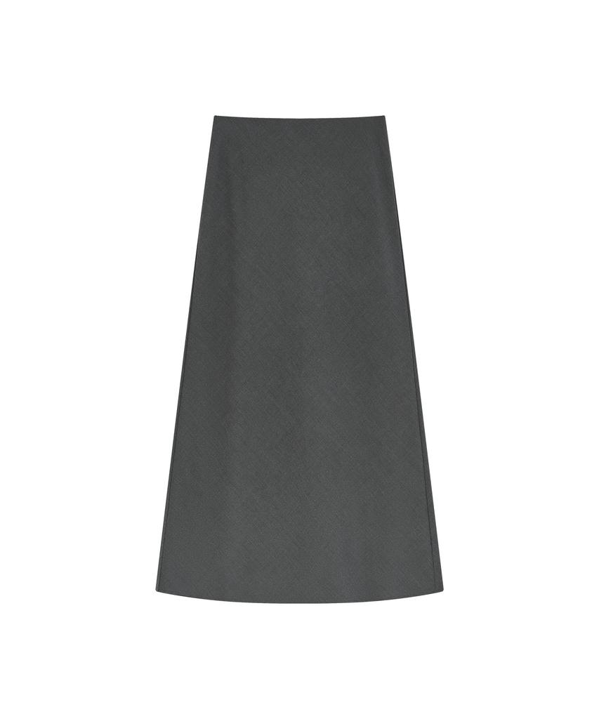 Siyajyu Sist9068 Minimal Bias Long Skirt_Charcoal