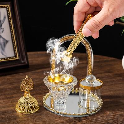 Arabic Incense Burner Home Decor Vintage Design Aroma Holder Luxury Set Tabletop