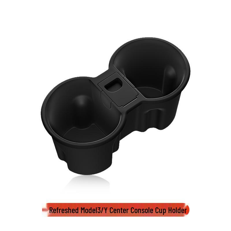 Tesla Model 3/Y Center Console Silicone Cup Holder Anti-Spill Storage Box