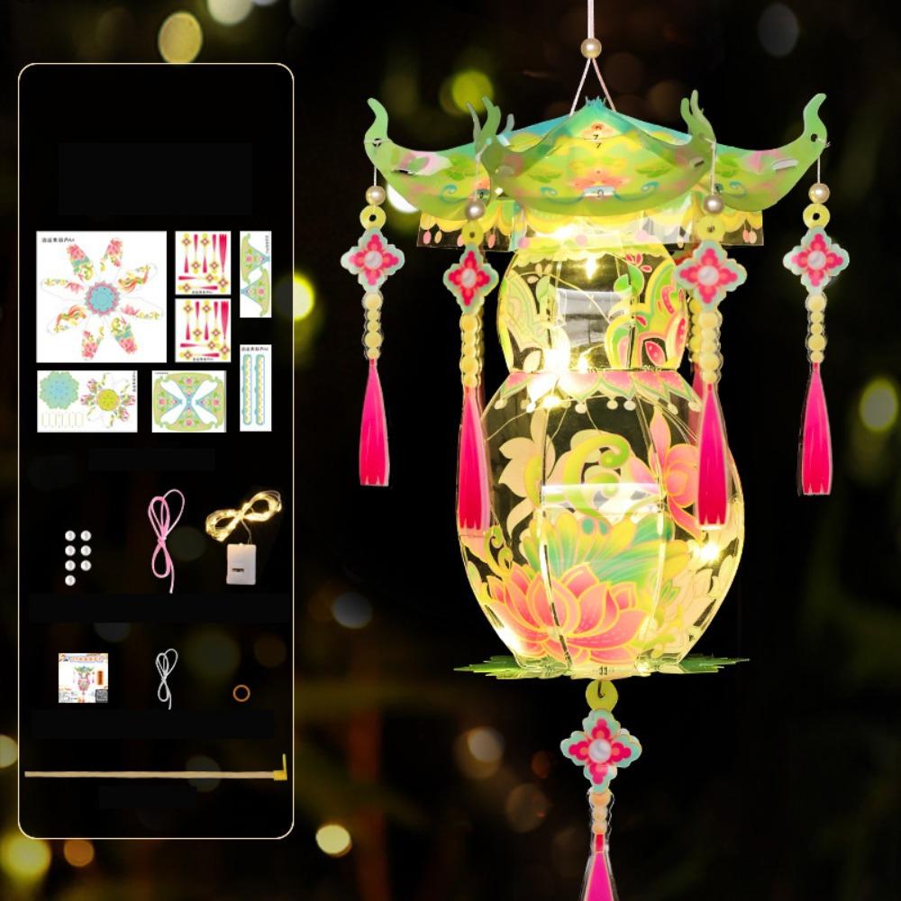 Blessings Mid-Autumn Festival Lantern Good Luck DIY Lantern Material Kit Festival Decoration