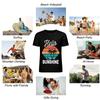 Vintage Coconut Tree Sunset Vacation Print Casual Short Sleeve T-Shirt Pure cotton T-shirt