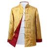Double-Sided Tang Suit Jacket for Men: Long Sleeve, Chinese Style, Ideal for Middle-Aged & Elderly - Perfect for Spring & Autumn.