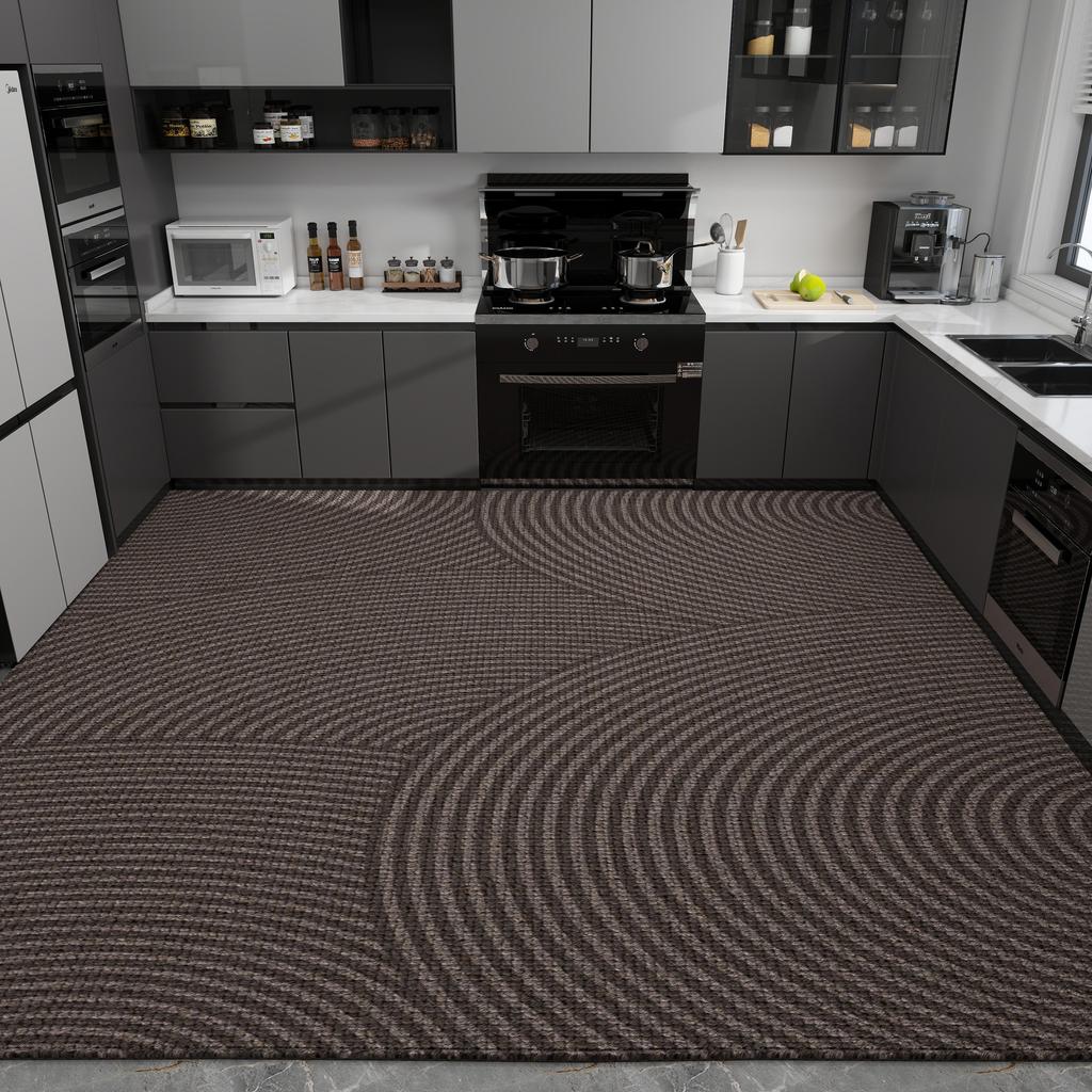 Kitchen Floor Mat Simple and Dirt-resistant Carpet Home Decoration Anti-slip Foot Mats Wear-resistant Large Size Mats