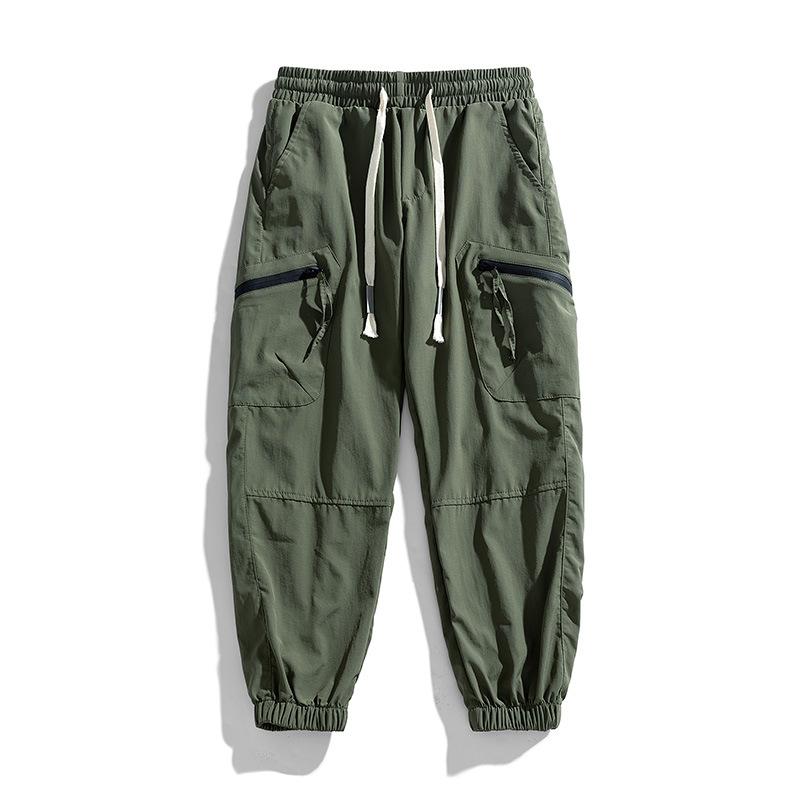 Summer men's casual pants fashion loose and versatile sports leggings men's mid-rise overalls