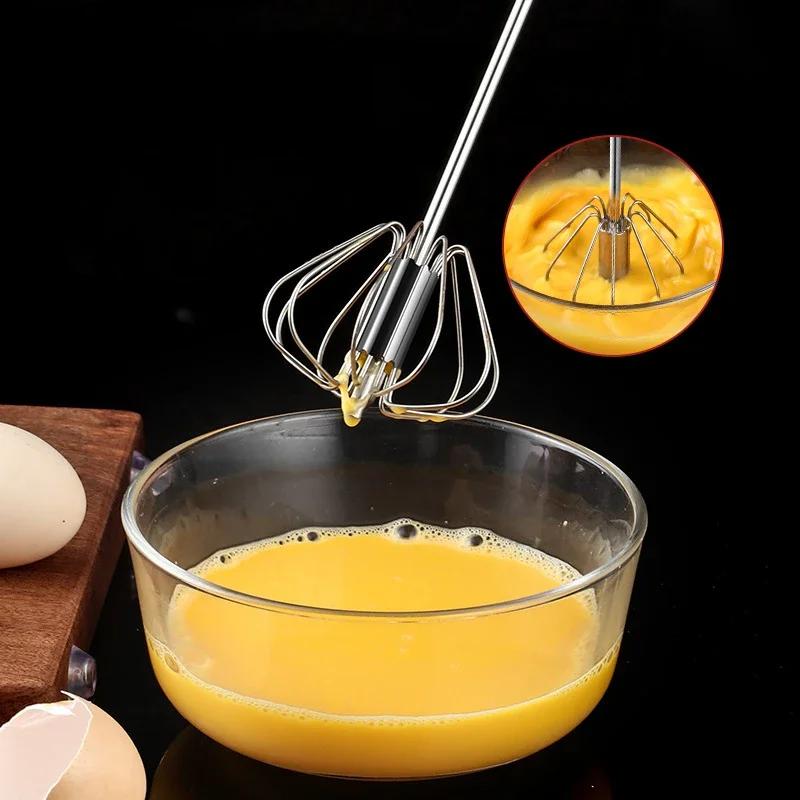 Stainless Egg Beater Semi-Automatic Egg Tools Manual Mixer for Egg Stiring Cream Whisk Baking Tools Kitchen Accessories