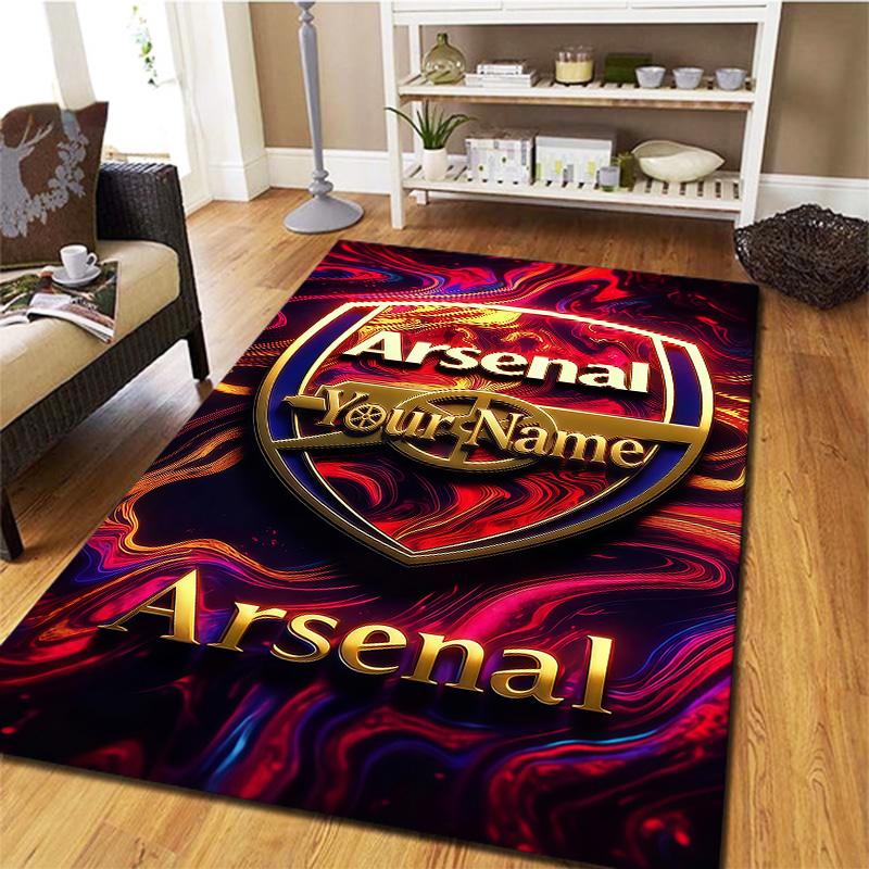 Arsenal F Custom Name Carpet Rug For Living Room Bedroom Home Sofa Decoration Kids Play Nonslip Floor Mat