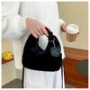 New plush messenger bag handbag texture fashion women's bag autumn and winter hair bag versatile niche chain handbag