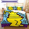 3pcs Keith Haring Ascending Pattern Bedding Set Duvet Cover Set Includes Duvet Cover &pillowcases, Perfect All Season Bedroom Decoration & Gift