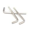 L-Shaped Nickel-Plated Allen Wrench Set: Single Hex Key in Sizes 1.5/2/3/4/5/6/8mm with Inner Hexagon Screwdriver.