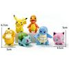 6pcs/set Pok  Mon Figures Pikachu Toys Model Charmander Psyduck Squirtle Jigglypuff Bulbasaur Kawaii Collect Dolls Kids Gift