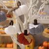 New Thanksgiving Decorations Orange Pumpkin Pendant Harvest Festival Knitted Pumpkin Decoration