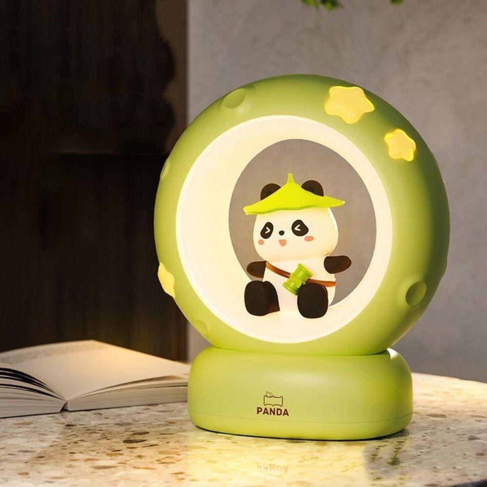 USB Charging Rabbit Cat Night Light Soft Light Adjustable Brightness Cartoon Rabbit Lamps Decorative Eye Protection