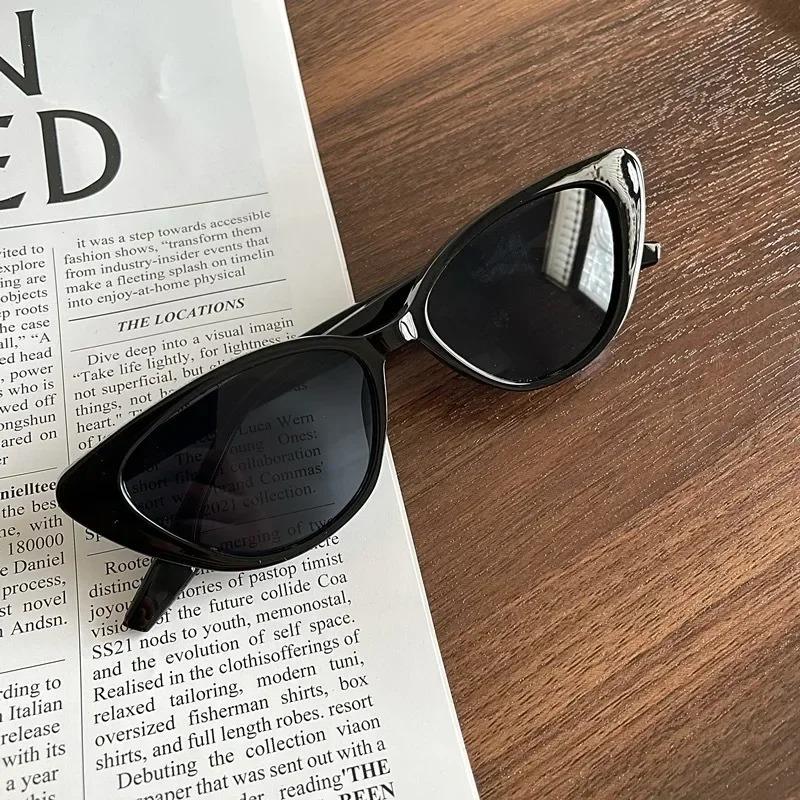 Female Retro Style Senior Sense Sunglasses Temperament Cat Eye Sunglasses Sun Protection UV400 Ocean Lenses Summer Eyewear