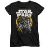 Womens/Ladies Retro Comic Fitted T-Shirt