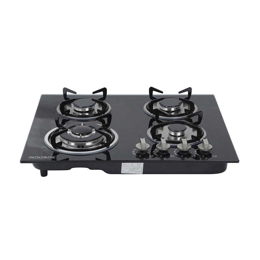 Five-Burner Tempered Glass Built-in LPG Gas Stove