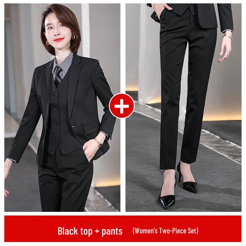 Men s Single-Button Elastic Suit - Black, Four Seasons, Western Style, Formal Wear, Group Purchase XL