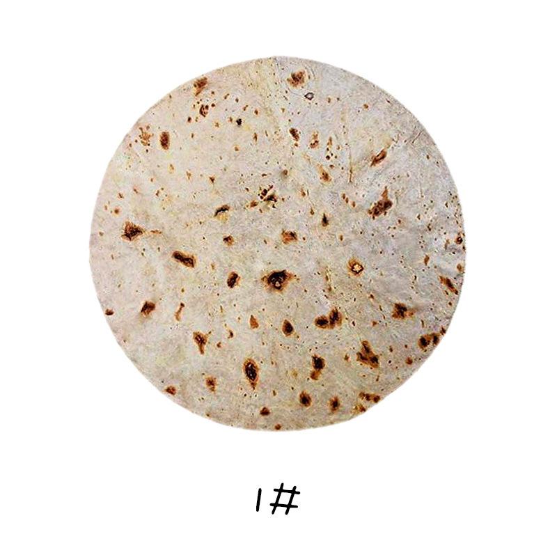 

Забавное круглое одеяло из кукурузной лепешки, мягкое теплое одеяло для дивана, офиса, кровати, кемпинга, путешествий, фланелевых одеял, пищевых одеял для взрослых 150X150CM